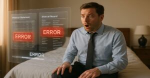 Realistic reaction to corrupted digital records