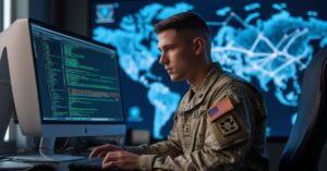 Cyber operations specialist 17c analyzing U.S. Army 17C MOS network traffic